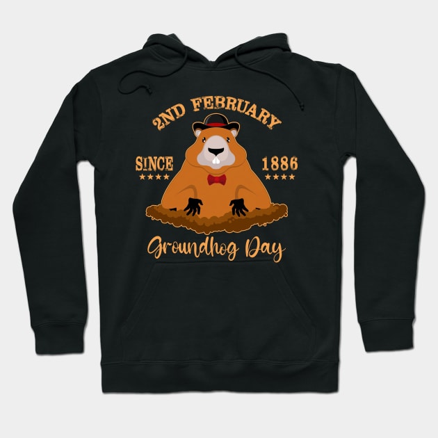 Groundhog Day Design for Kids Men Women Gift Hoodie by rebuffquagga